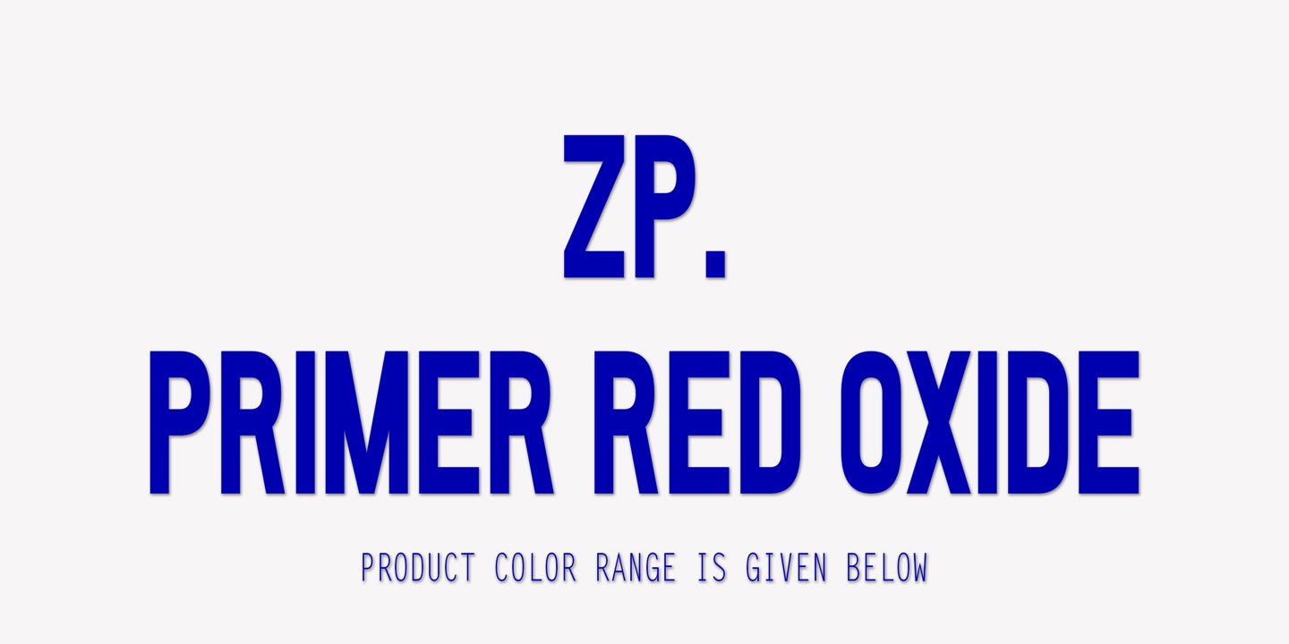 ZP Primer Red Oxide